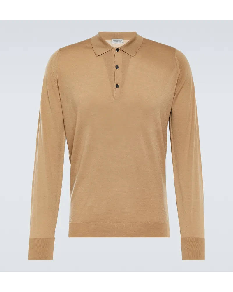 John Smedley Pullover Cotswold in lana Beige