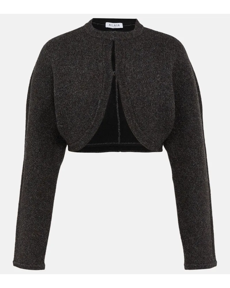 Alaïa AlaÃ¯a Coprispalle in misto lana Nero