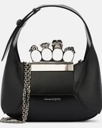 Alexander McQueen Borsa Jewelled in pelle Nero