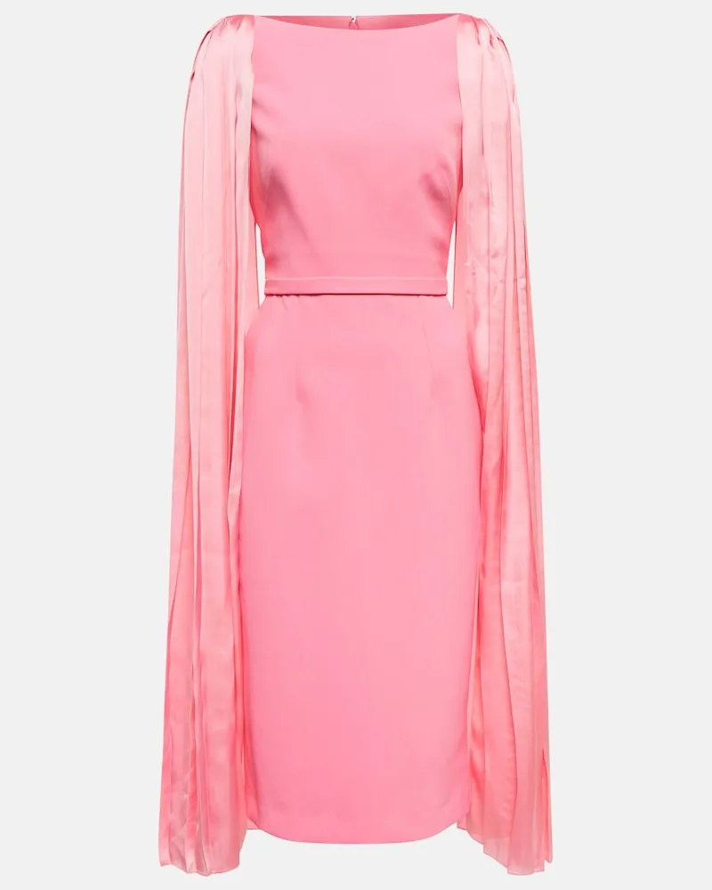Safiyaa Abito midi Essiah in crÃªpe e raso Rosa