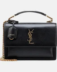 Saint Laurent Borsa Sunset Medium in pelle Nero