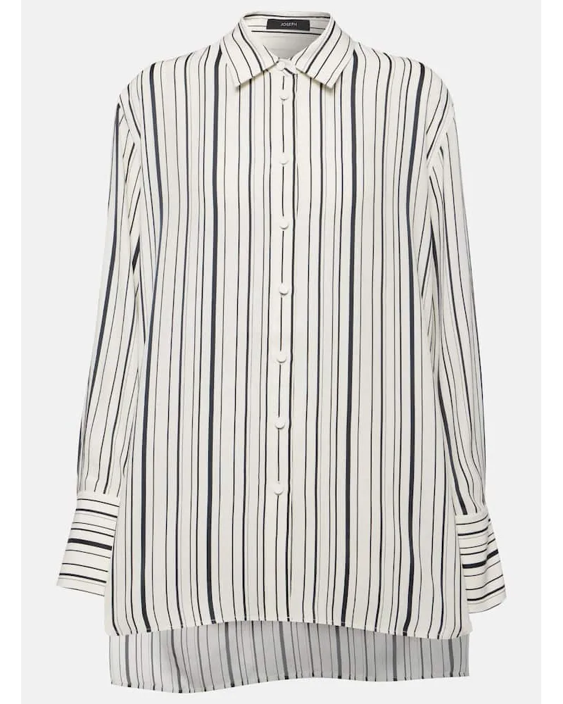 Joseph Camicia Bold in seta a righe Bianco