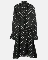 Nina Ricci Abito midi a pois Nero