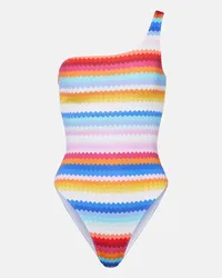 Missoni Costume intero monospalla con stampa Multicolore