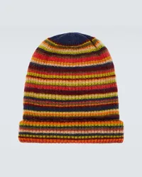 The Elder Statesman Berretto in cashmere a righe Multicolore