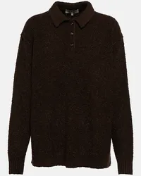 Loro Piana Polo in bouclé Marrone