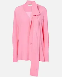 SPORTMAX Top Elleni in crêpe di seta Rosa