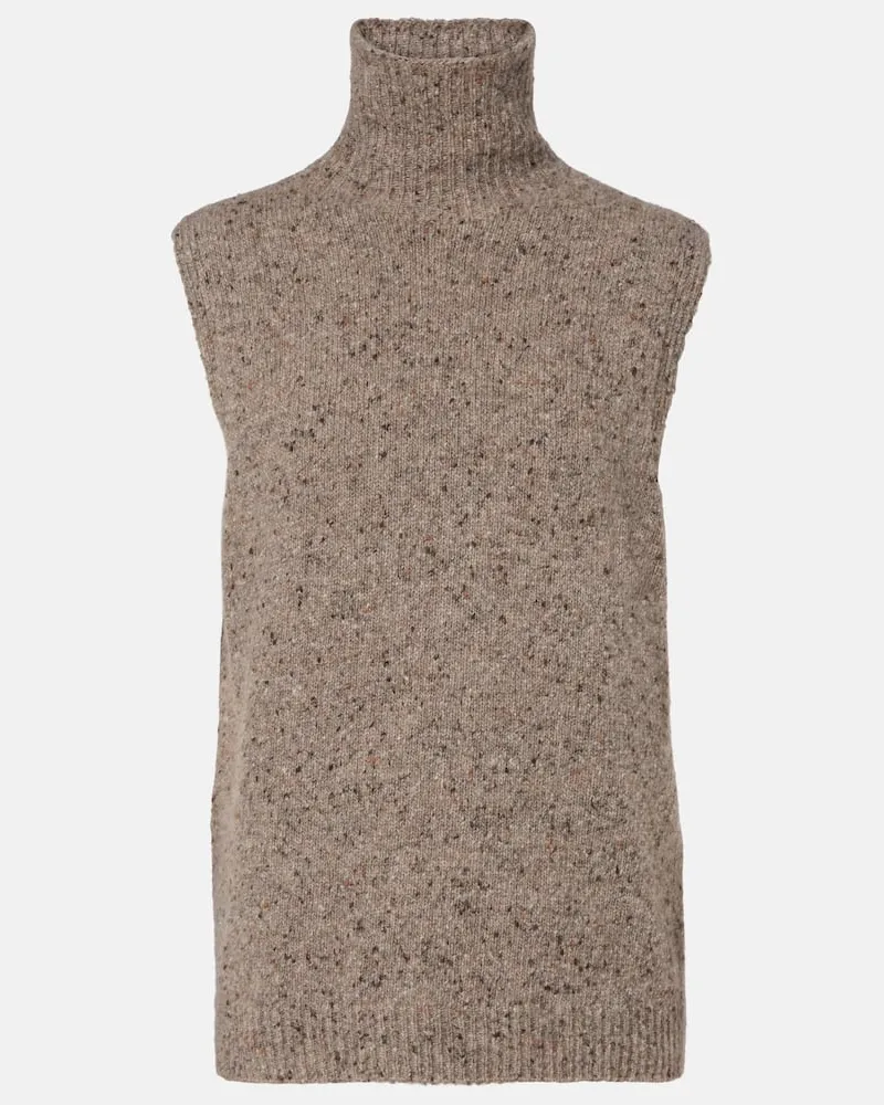 The Row Dolcevita Merilas in cashmere Marrone