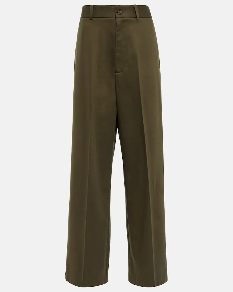 Nili Lotan Pantaloni Johan in lana vergine Verde