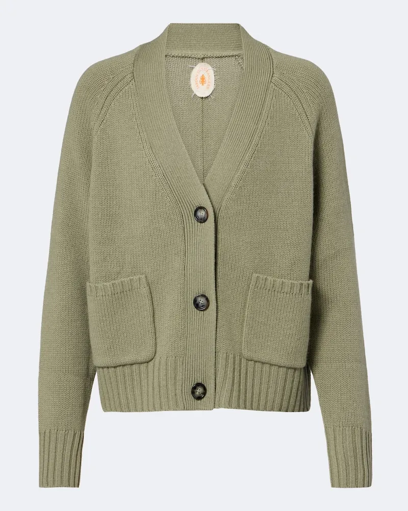 Jardin des Orangers Cardigan in lana vergine e cashmere Verde