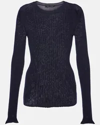 Proenza Schouler Pullover Cassidy in lana e seta Blu