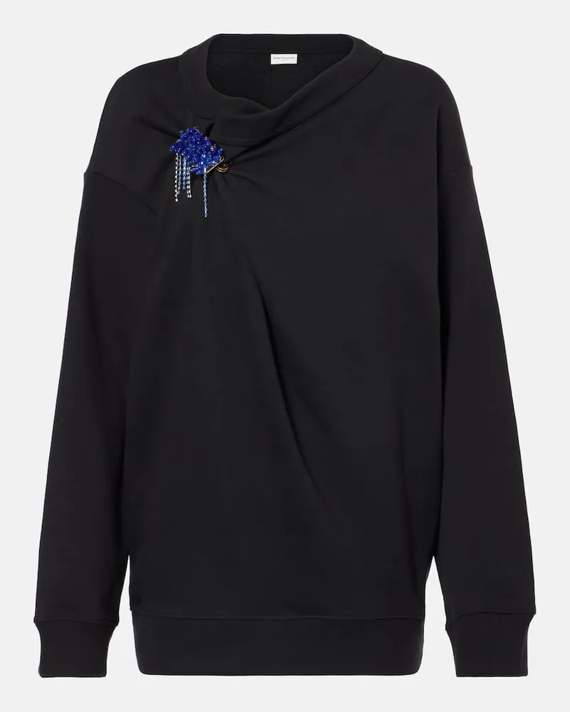 Dries van Noten Pullover in cotone Nero