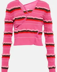 Jacquemus Cardigan cropped Le Cardigan Tordu Rosa