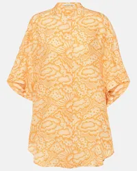 Stella McCartney Blusa in seta con stampa Multicolore