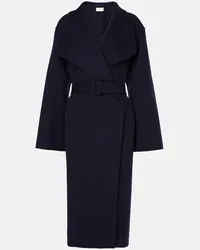 The Row Cappotto Hailey in lana e cashmere Blu