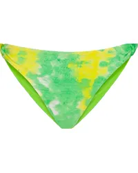 Ganni Slip bikini tie-dye Verde