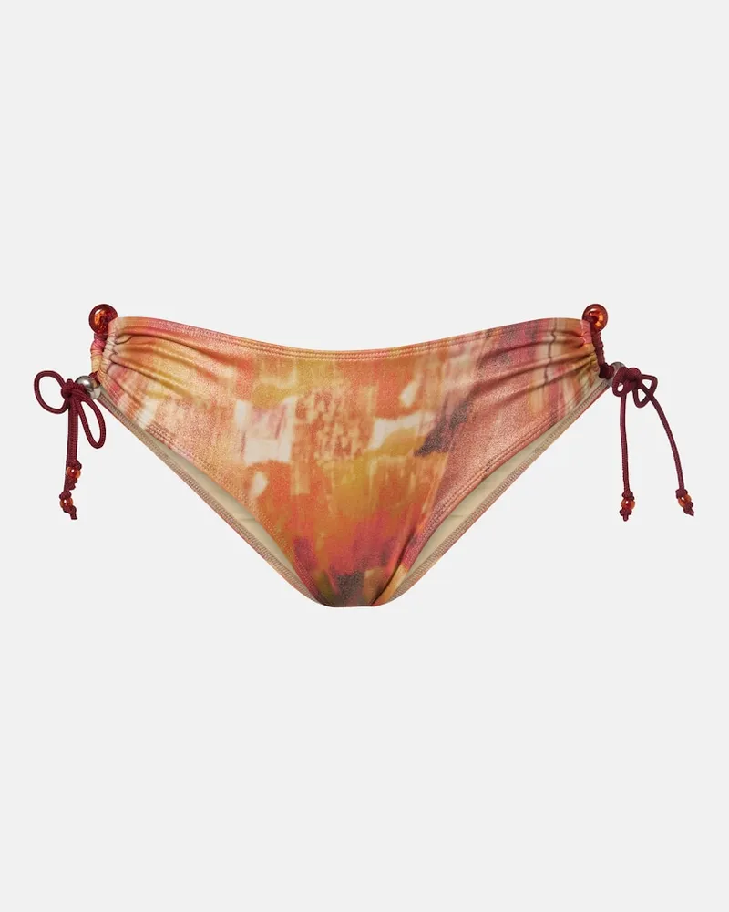 Isabel Marant Slip bikini Alvina con stampa Arancione