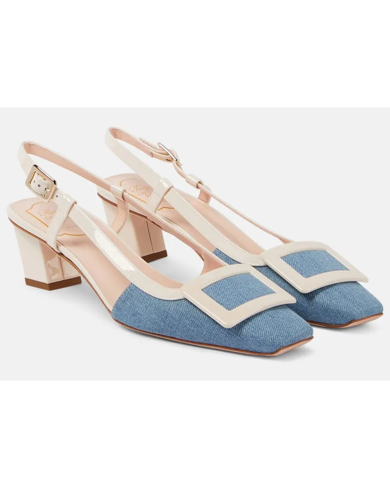 Roger Vivier Pumps slingback Belle Vivier 45 Blu