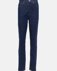 RE/DONE Jeans slim Super High Drainpipe Blu