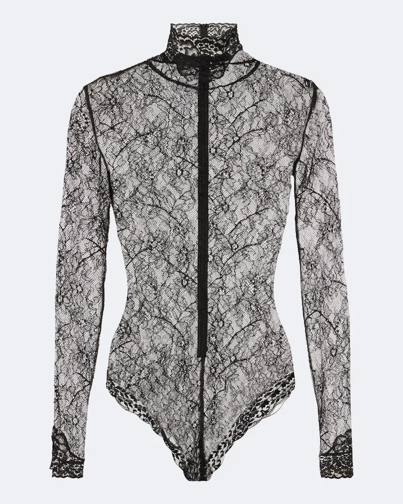 Valentino Garavani Body in pizzo Nero