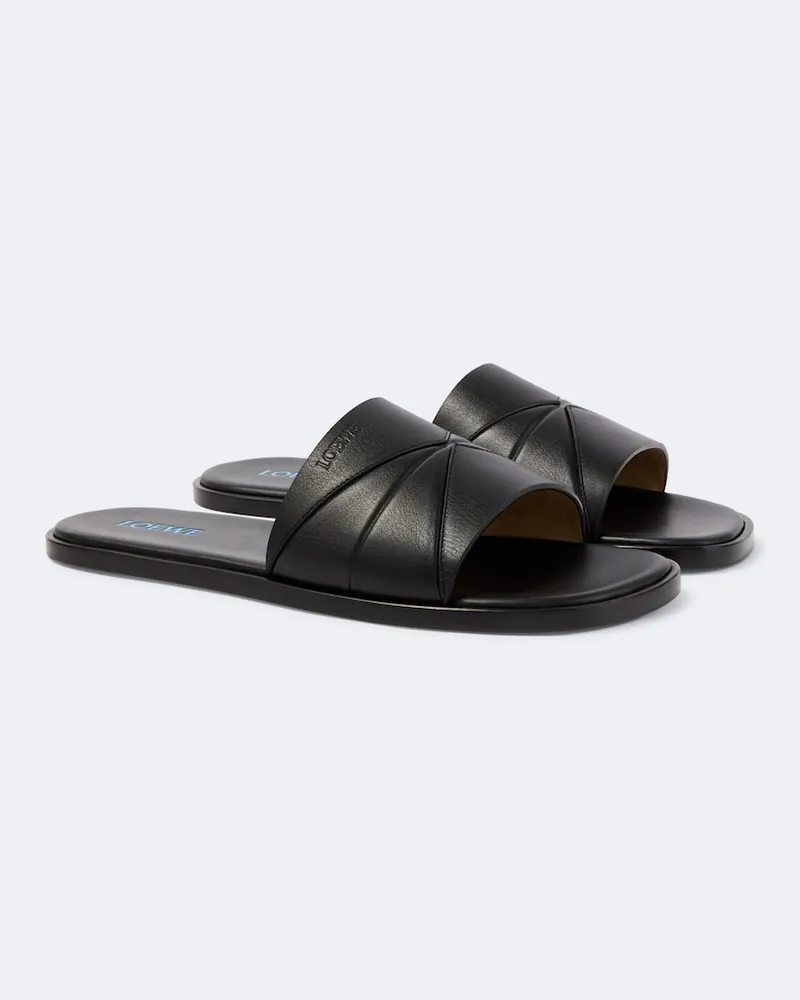 Loewe Sandali Origami in pelle Nero