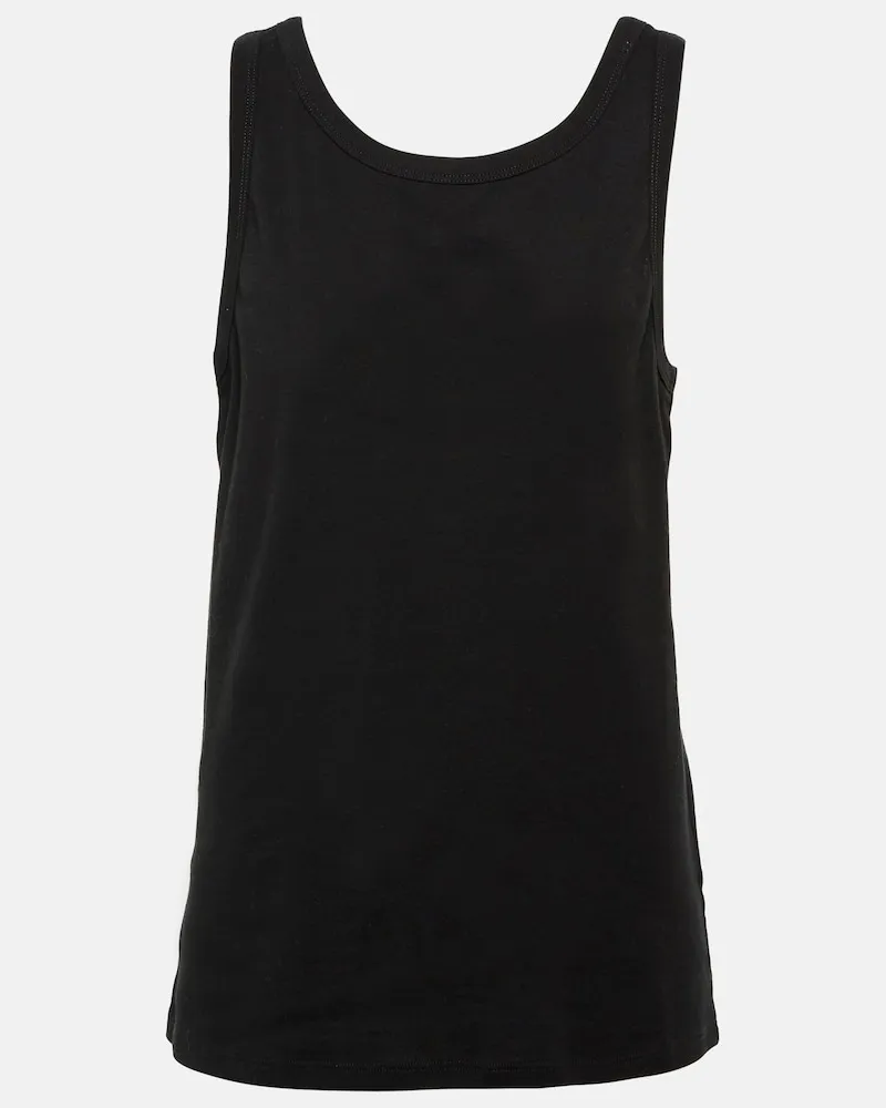 The Row Tank top Frankie in jersey di cotone Nero