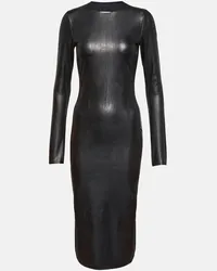 Maison Margiela Abito midi in jersey Nero