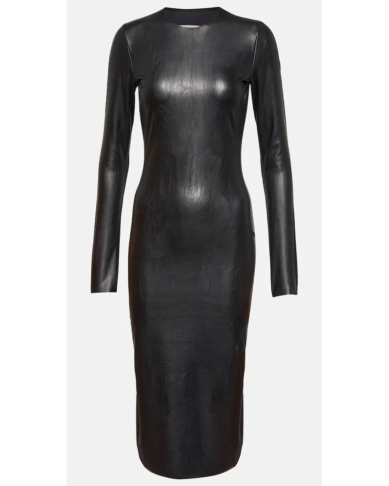 Maison Margiela Abito midi in jersey Nero