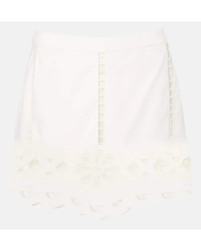 Isabel Marant Minigonna Palmira in cotone Bianco