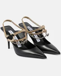 Jimmy Choo x Jean Paul Gaultier - Pumps slingback in pelle Nero