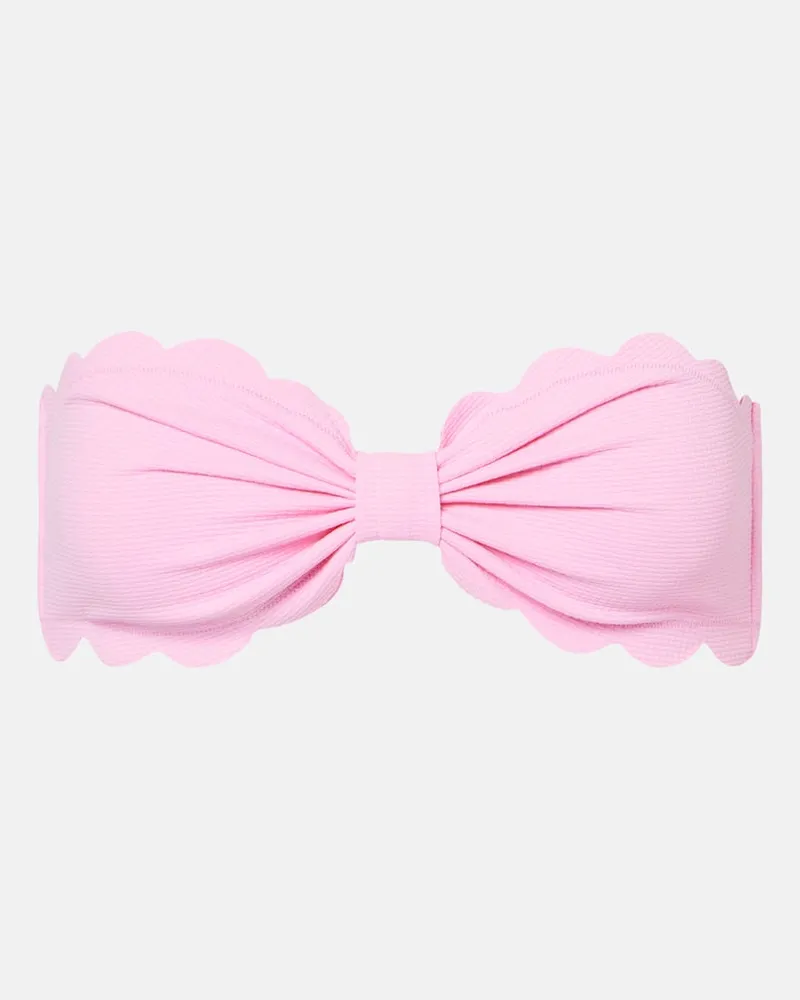 Marysia Top bikini a fascia Antibes Rosa