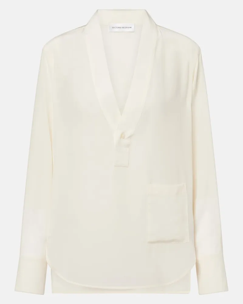 Victoria Beckham Blusa in seta Bianco
