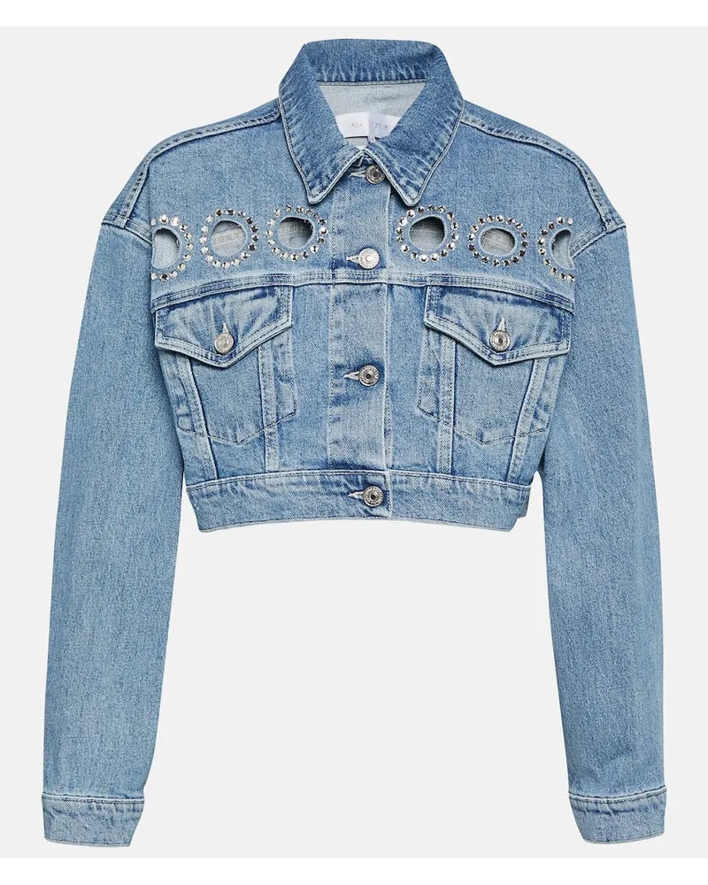 7 for all mankind Giacca cropped Babe di jeans Blu