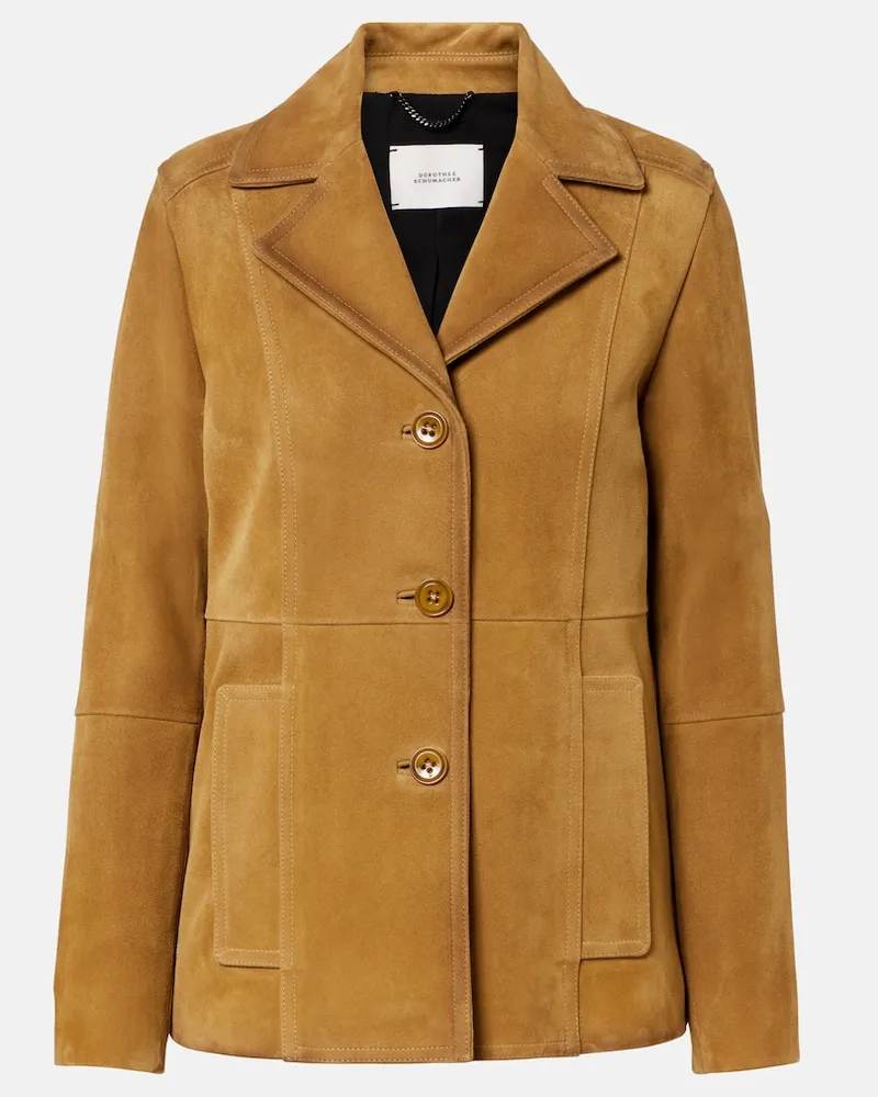 Dorothee Schumacher Giacca in camoscio Marrone