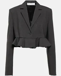 J.W.Anderson Blazer cropped in misto lana Grigio