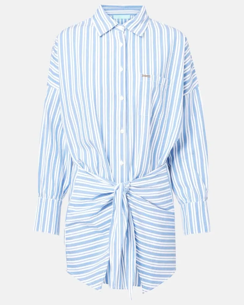 Melissa Odabash Abito chemisier Sara in cotone a righe Blu