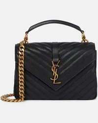 Saint Laurent Borsa Collège Medium in pelle Nero