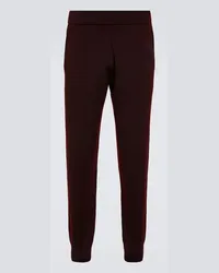 Berluti Pantaloni slim in lana Rosso