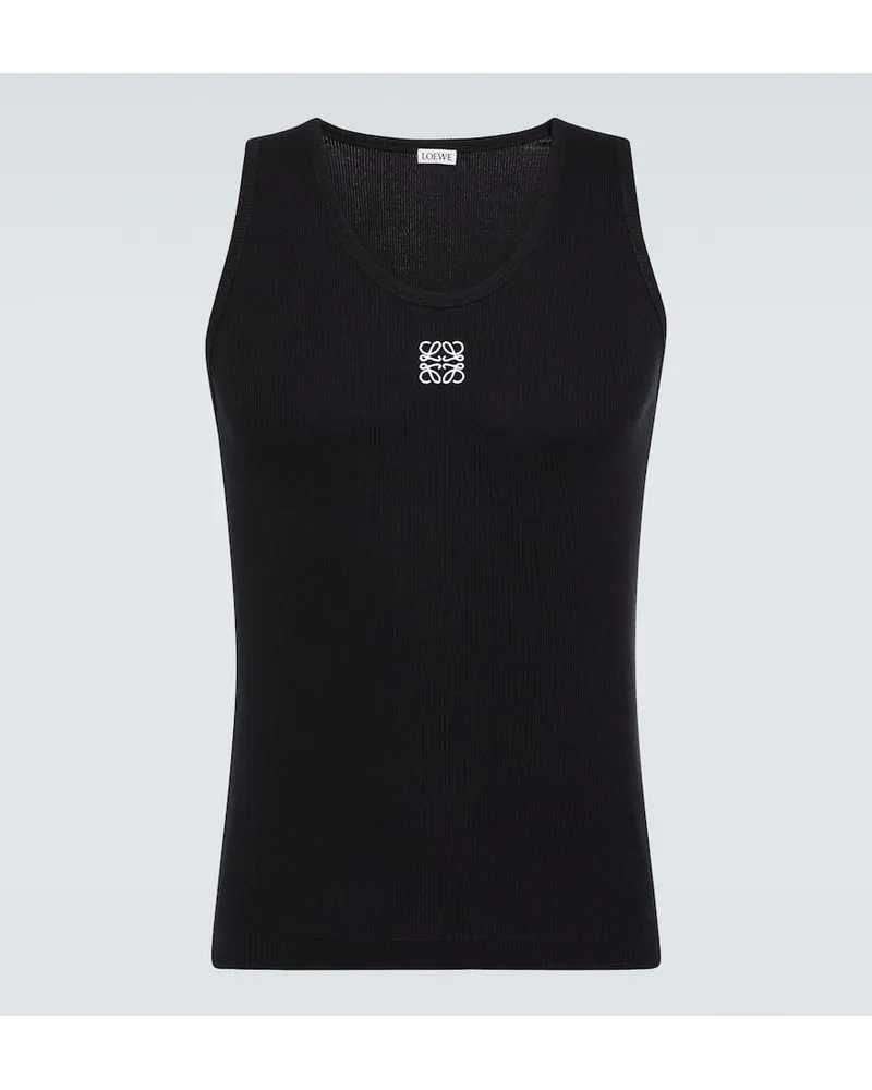 Loewe Tank top Anagram in cotone Nero