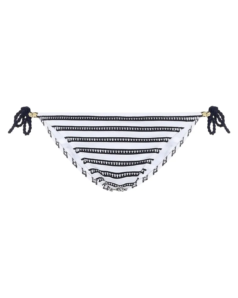 Heidi Klein Slip bikini Corsica a righe Blu