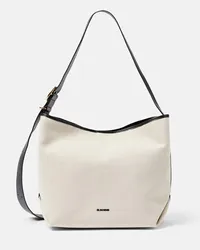 Jil Sander Borsa Folded Medium con pelle Beige