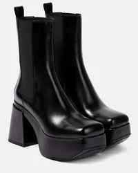 Dorothee Schumacher Stivaletti Chelsea in pelle con platform Nero