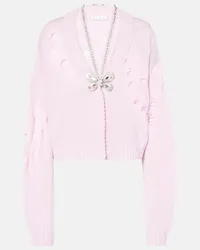 Area Cardigan in cotone e cashmere Rosa