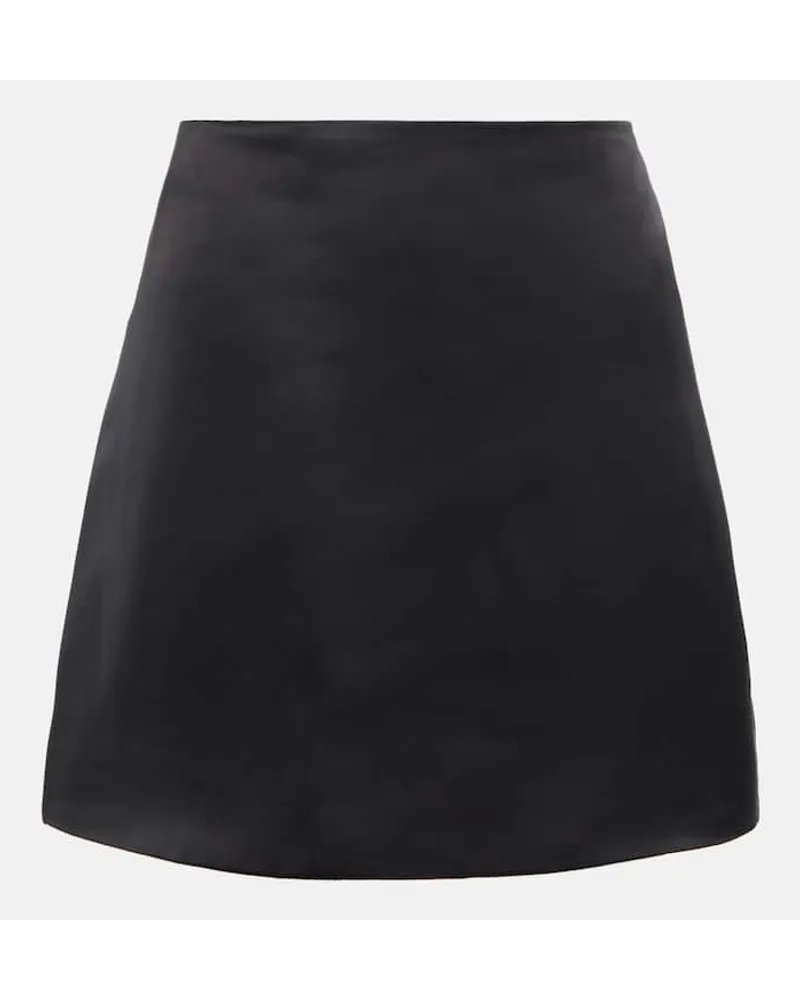 Proenza Schouler White Label - Minigonna in satin Nero