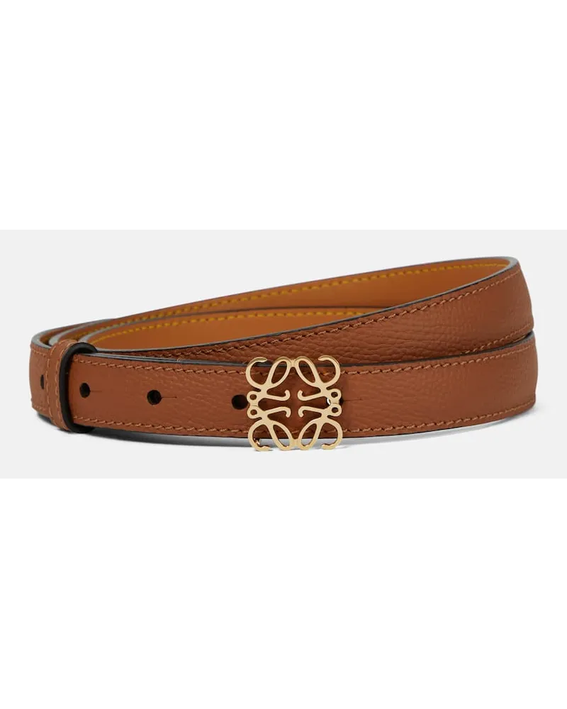 Loewe Cintura Anagram in pelle Marrone