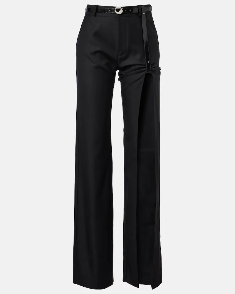 COPERNI Jeans regular Suspended con cut-out Nero