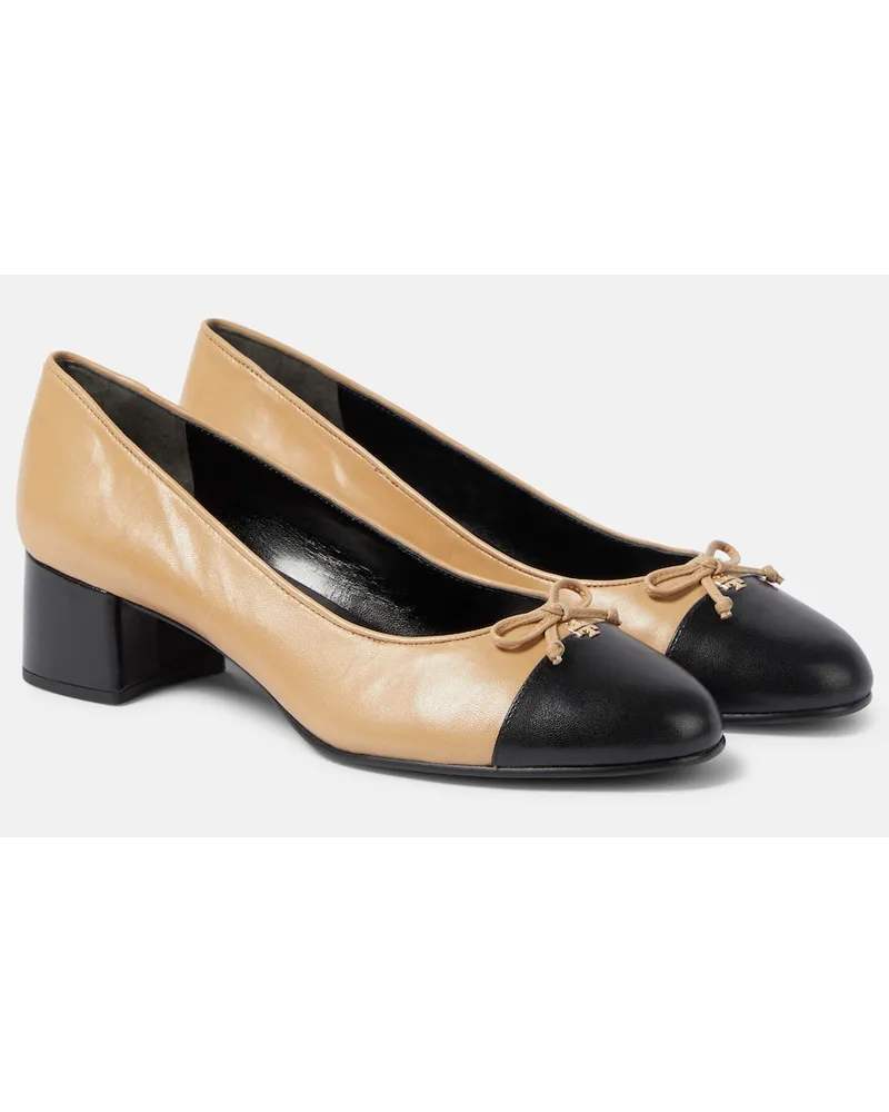 Tory Burch Pumps in pelle con fiocco Beige