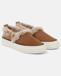 Brunello Cucinelli Slip-on in suede Marrone