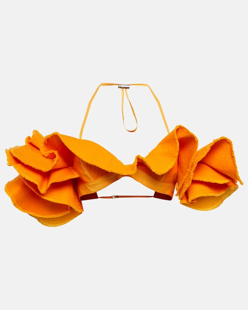 Jacquemus Top cropped La BrassiÃ¨re Artichaut Arancione
