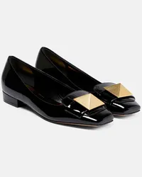 Valentino Garavani Ballerine One Stud in vernice Nero